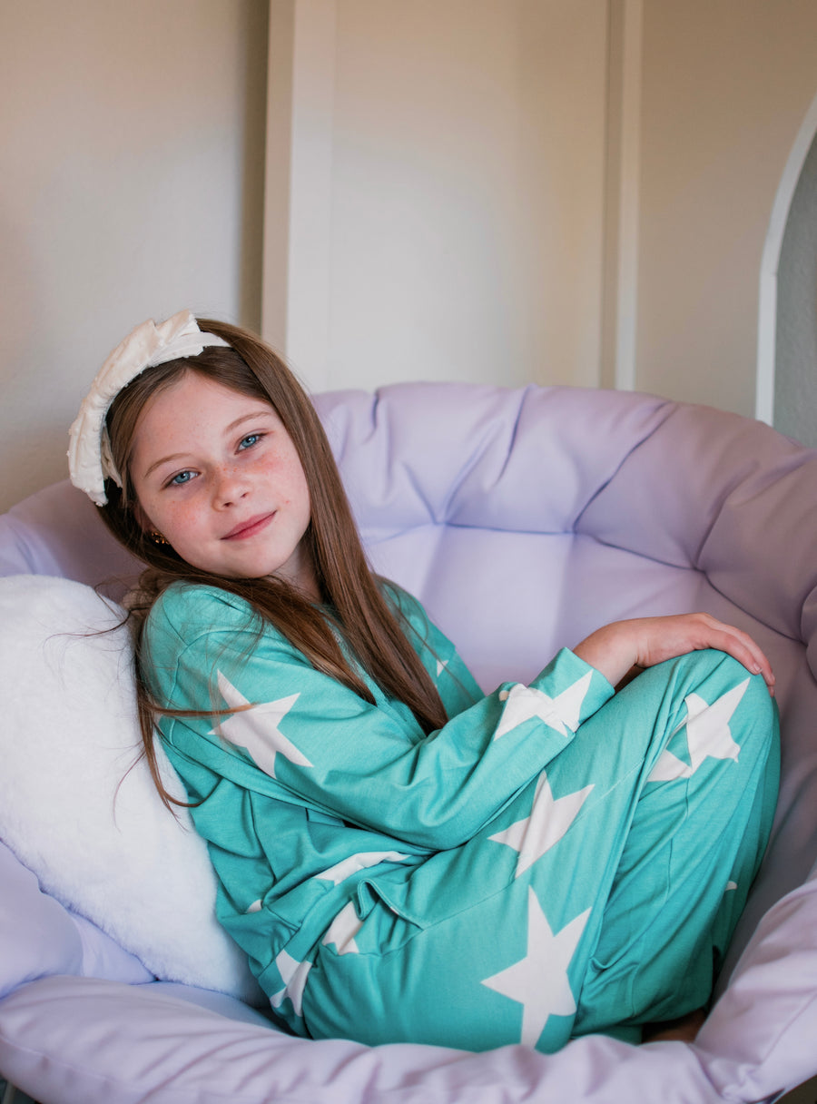 Star Print French Terry Set