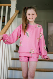 Cheetah Print French Terry Set