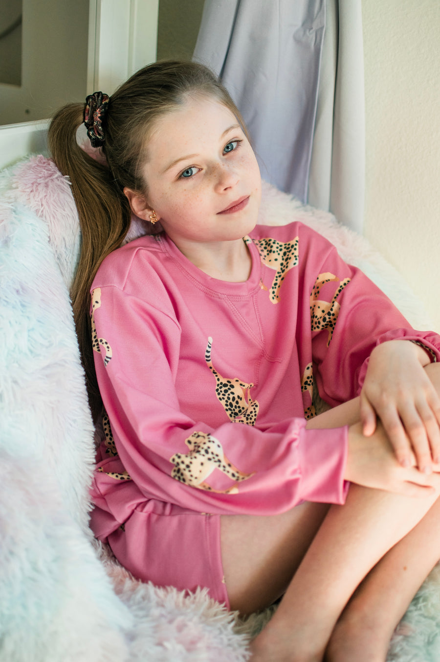 Cheetah Print French Terry Set