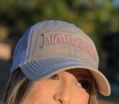 Stone "Mom of Girls" Mesh Hat