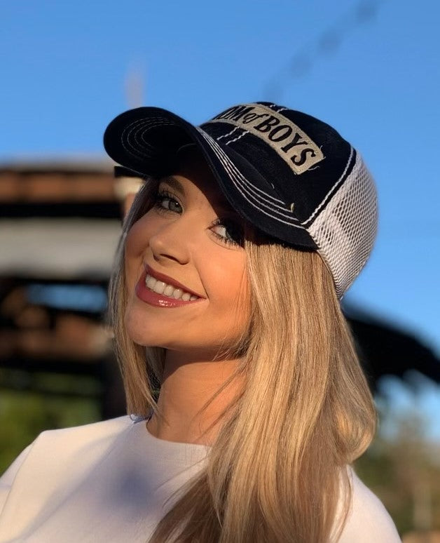 Black "Mom of Boys" Cap