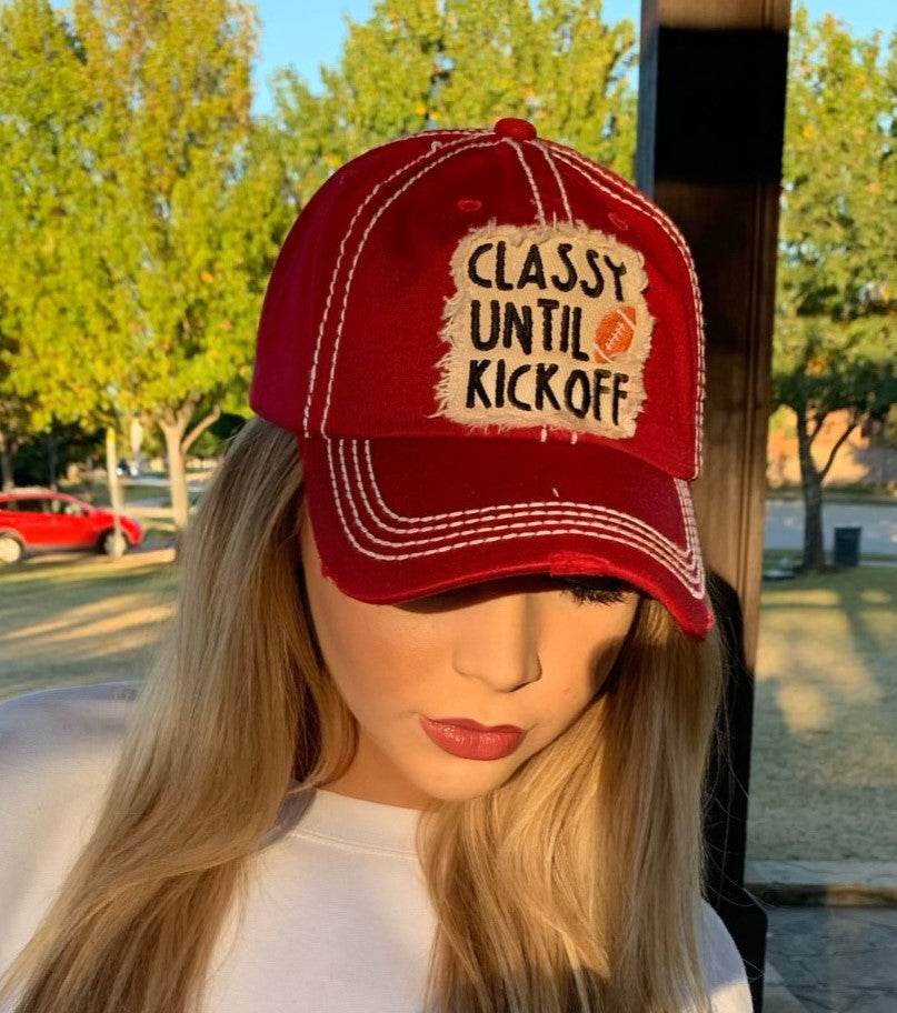 Classy Until Kickoff Cap