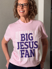 Big Jesus Fan Comfort Colors Graphic Tee Short Sleeve