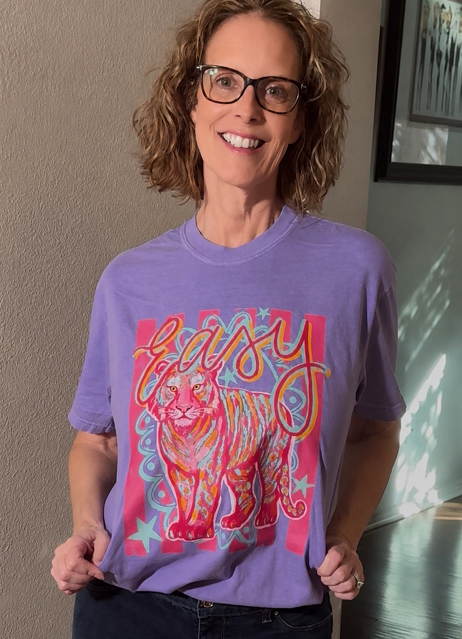 Easy Tiger Comfort Colors Graphic Tee with Short Sleeves