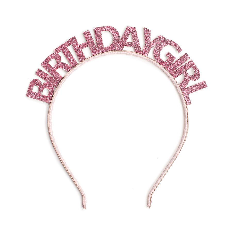 PINK BIRTHDAY GIRL HEADBAND