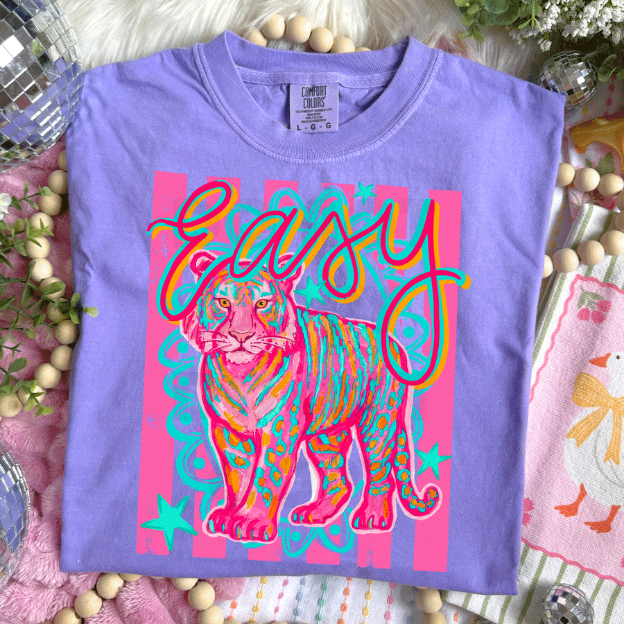 Easy Tiger Graphic Tee with Short Sleeves