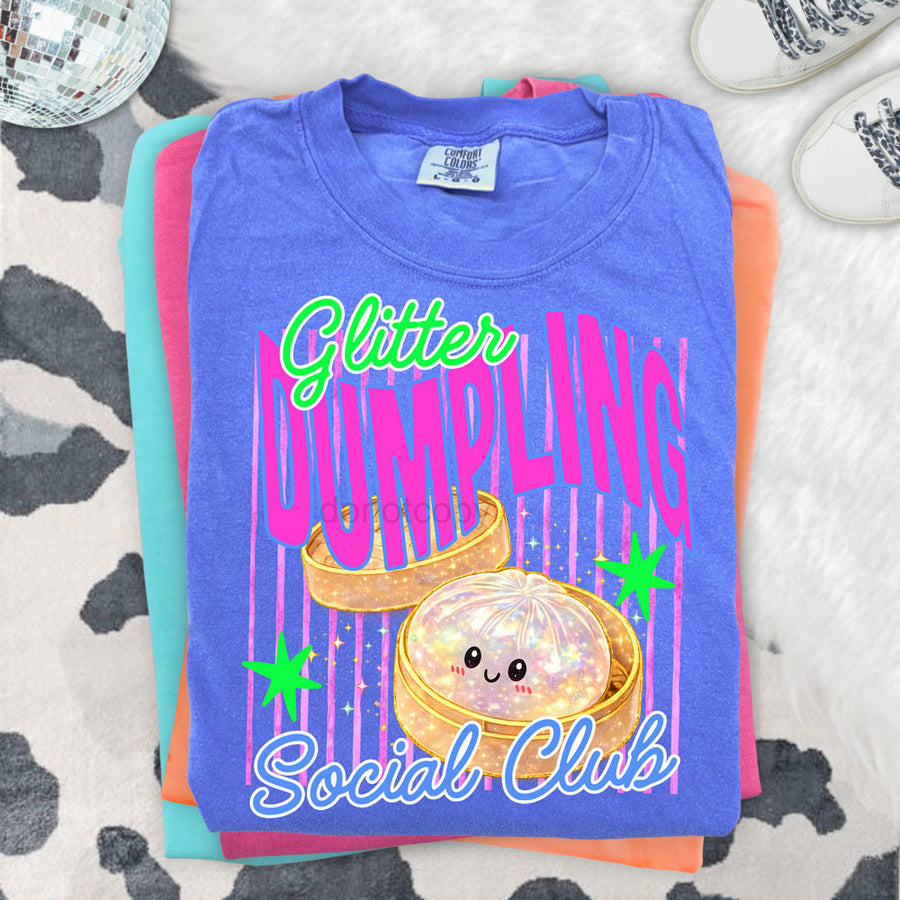 Glitter Dumpling Social Club Graphic Tee Short Sleeve