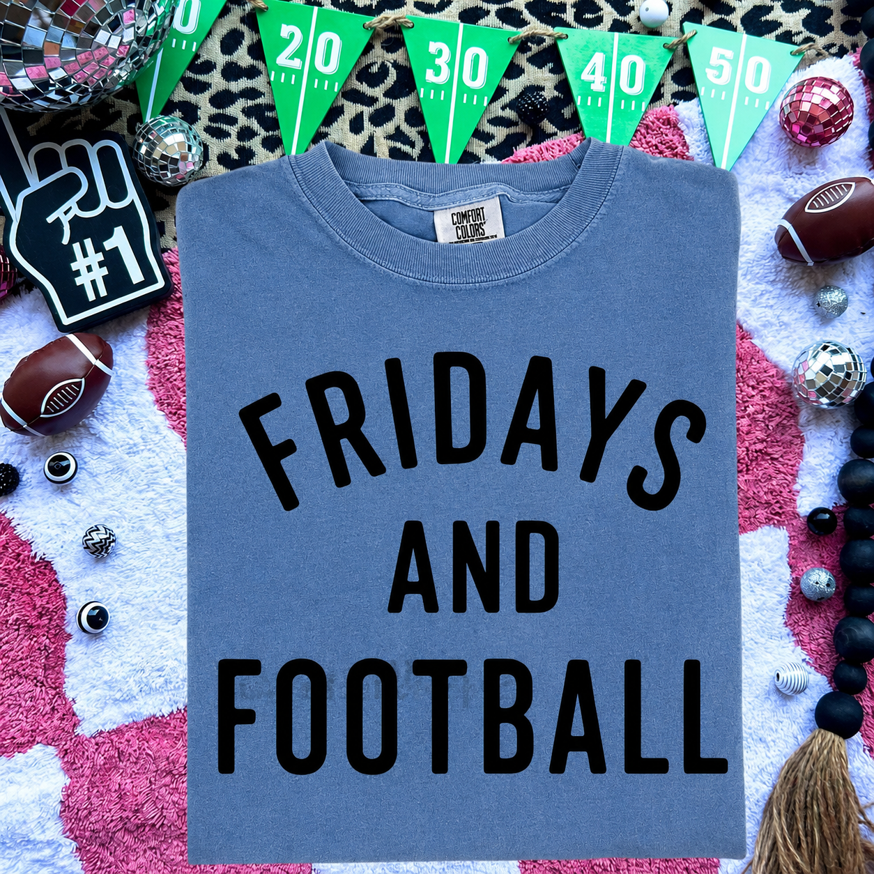 Fridays and Football graphic tee