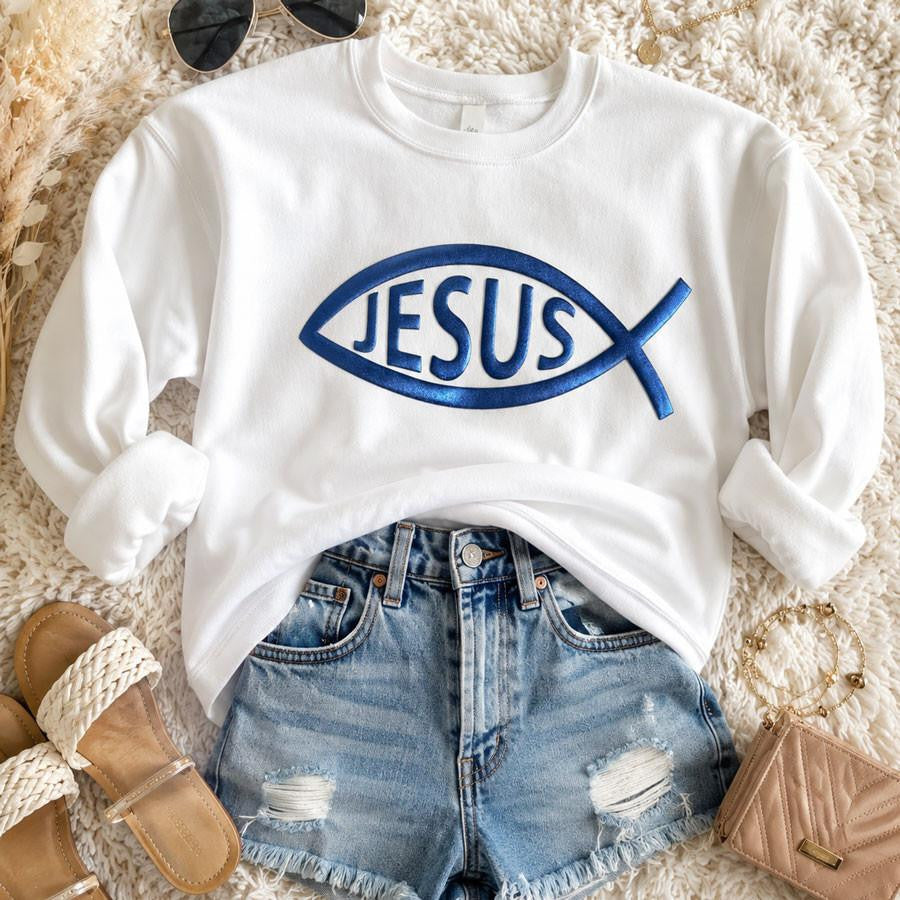 Jesus Fish sweatshirt
