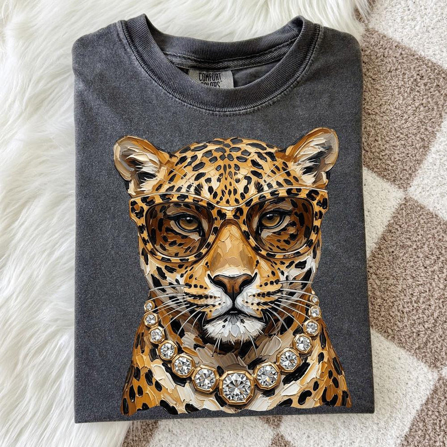 Glam Jaguar graphic tee
