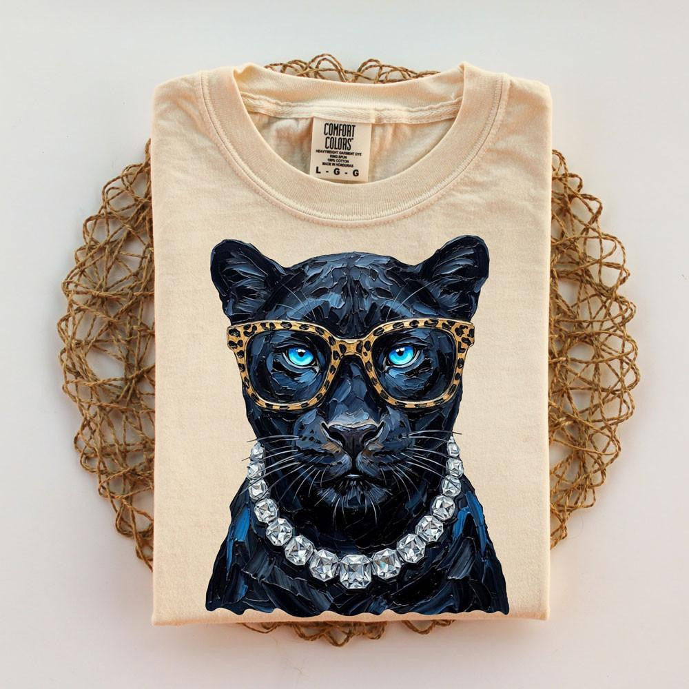 Glam Panther graphic tee