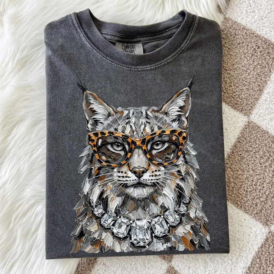 Glam Wildcat graphic tee
