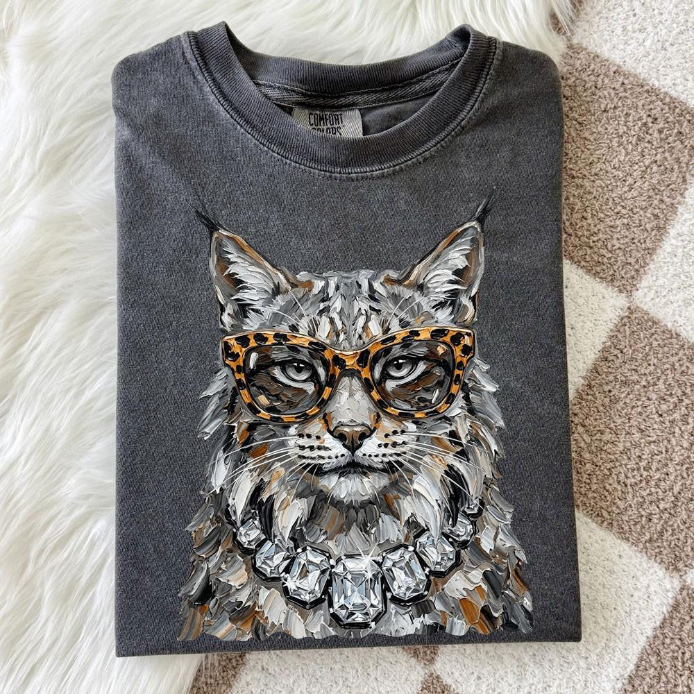 Glam Wildcat kids graphic tee
