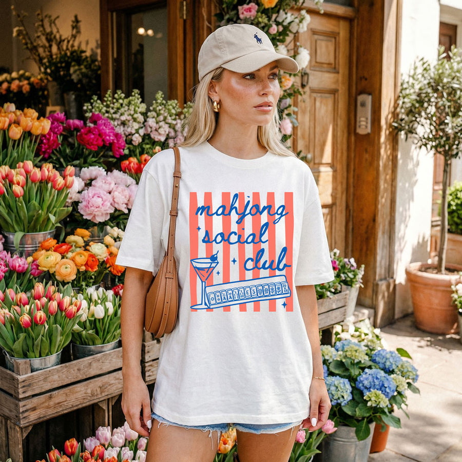 Mahjong Social Club Graphic Tee Short Sleeve