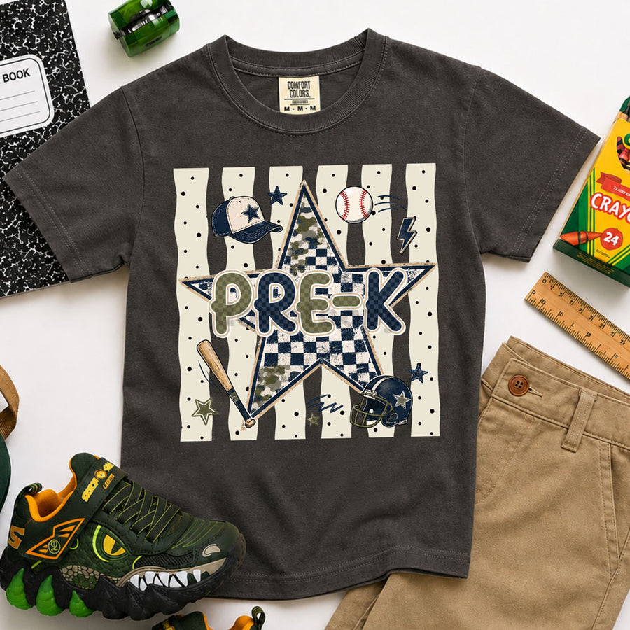 Pre-K Retro Star Graphic Tee