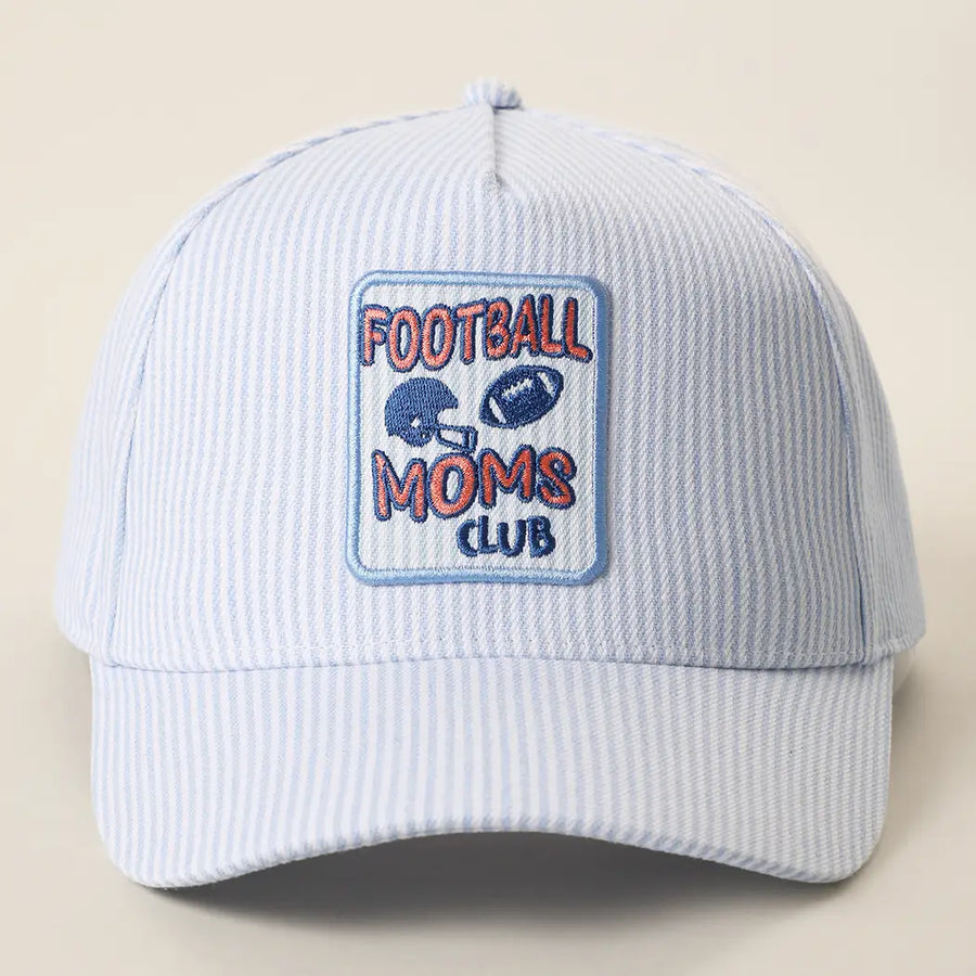 Football Moms Club Hat- Blue