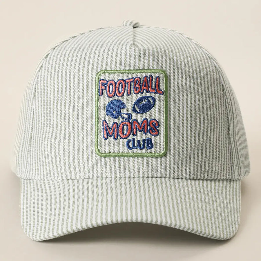 Football Moms Club Hat- Green