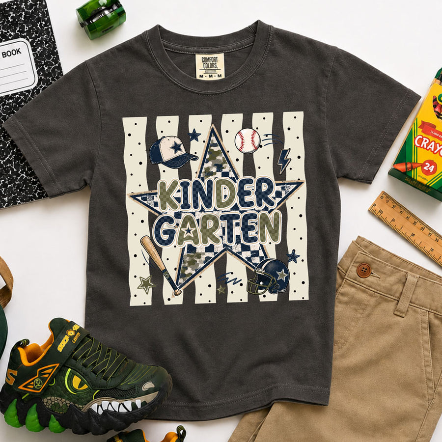 Kindergarten Retro Star Graphic Tee