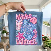 Waves and Wonder Comfort Colors Graphic Tee Short Sleeves